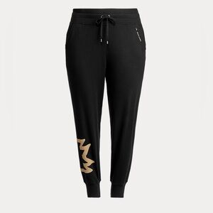 Lauren Ralph Lauren Black Label Logo Jogger Sweatpants Women XS Comfy Cozy